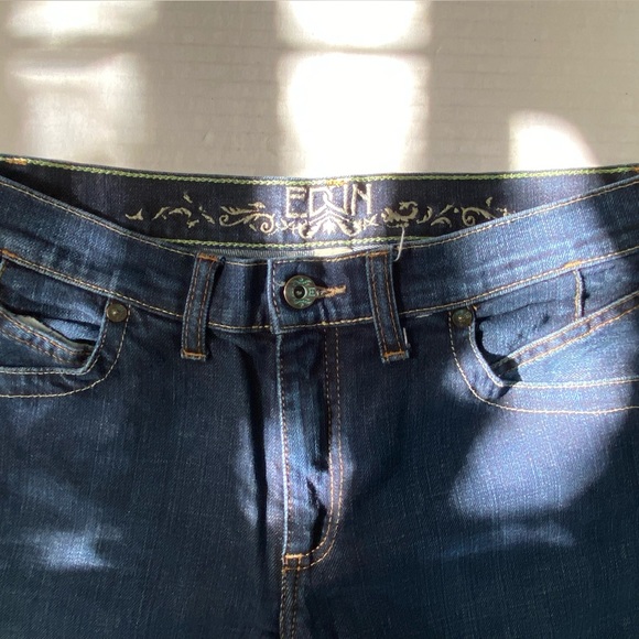 Edun Medium Wash Flare Jeans - Picture 3 of 14